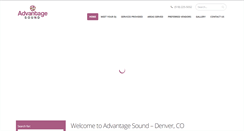 Desktop Screenshot of advantagesound.com
